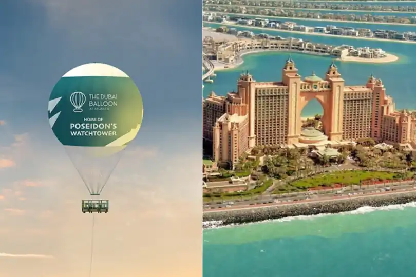 the dubai balloon Palm Jumeirah